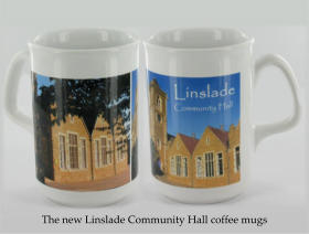 The new Linslade Community Hall coffee mugs